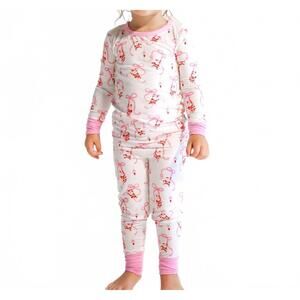 NEW SMALL SHOP santa baby bamboo pajama set in multi